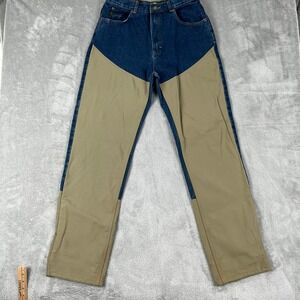Cabelas Hunting Pants Men 30x34 Blue Jean Upland Brushguard Hunting Denim